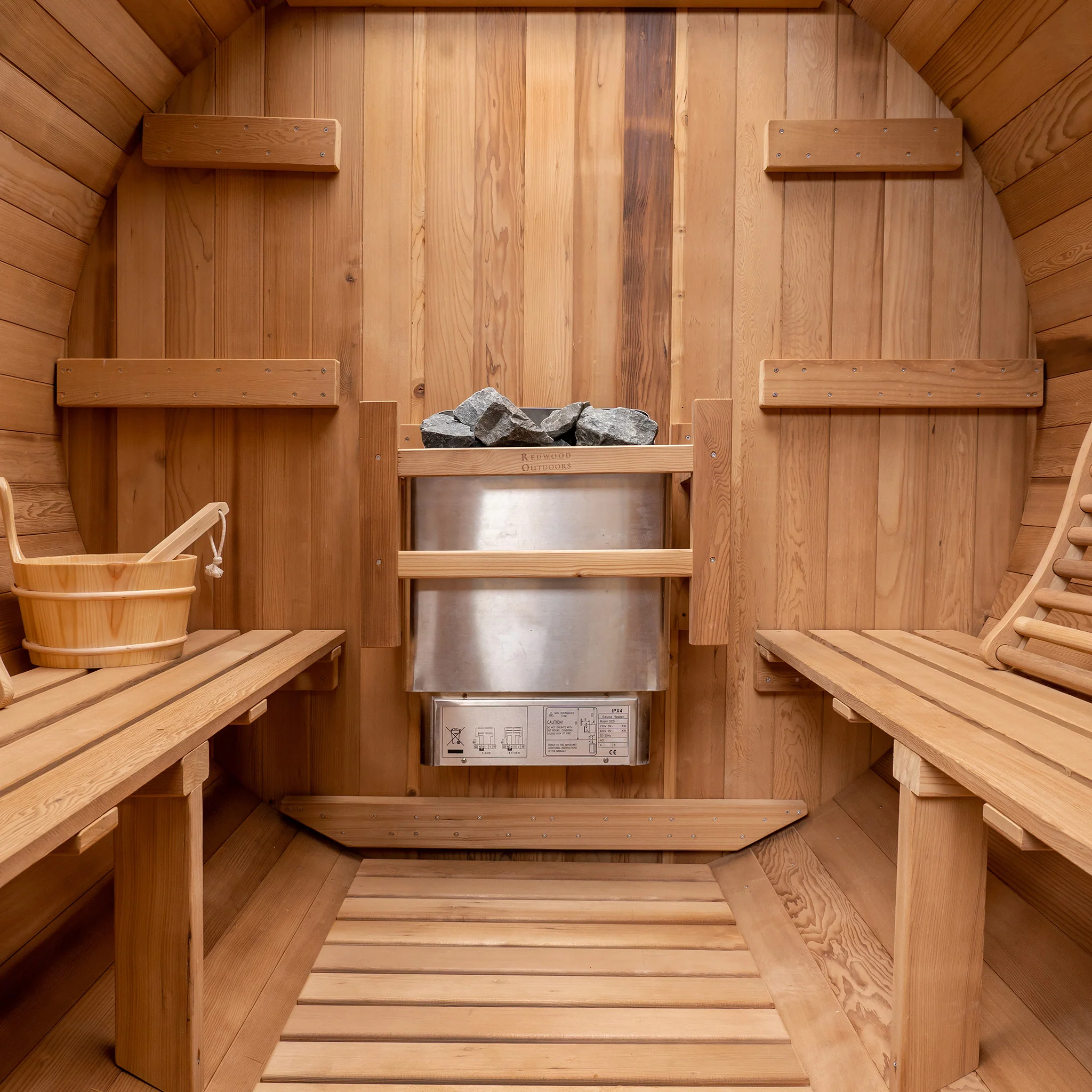 Barrel Outdoor Sauna - 6 Person - Image 10