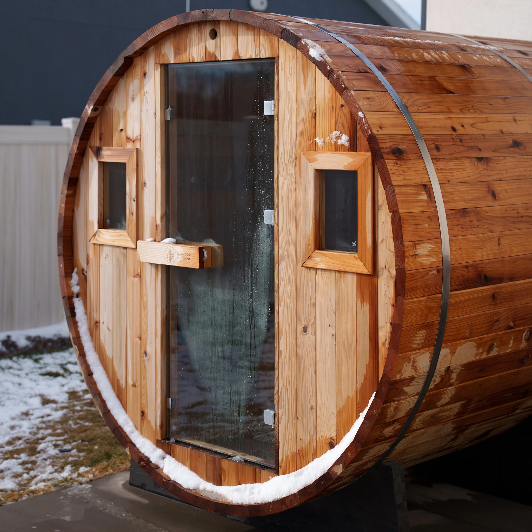 Barrel Outdoor Sauna - 8 Person - Image 5