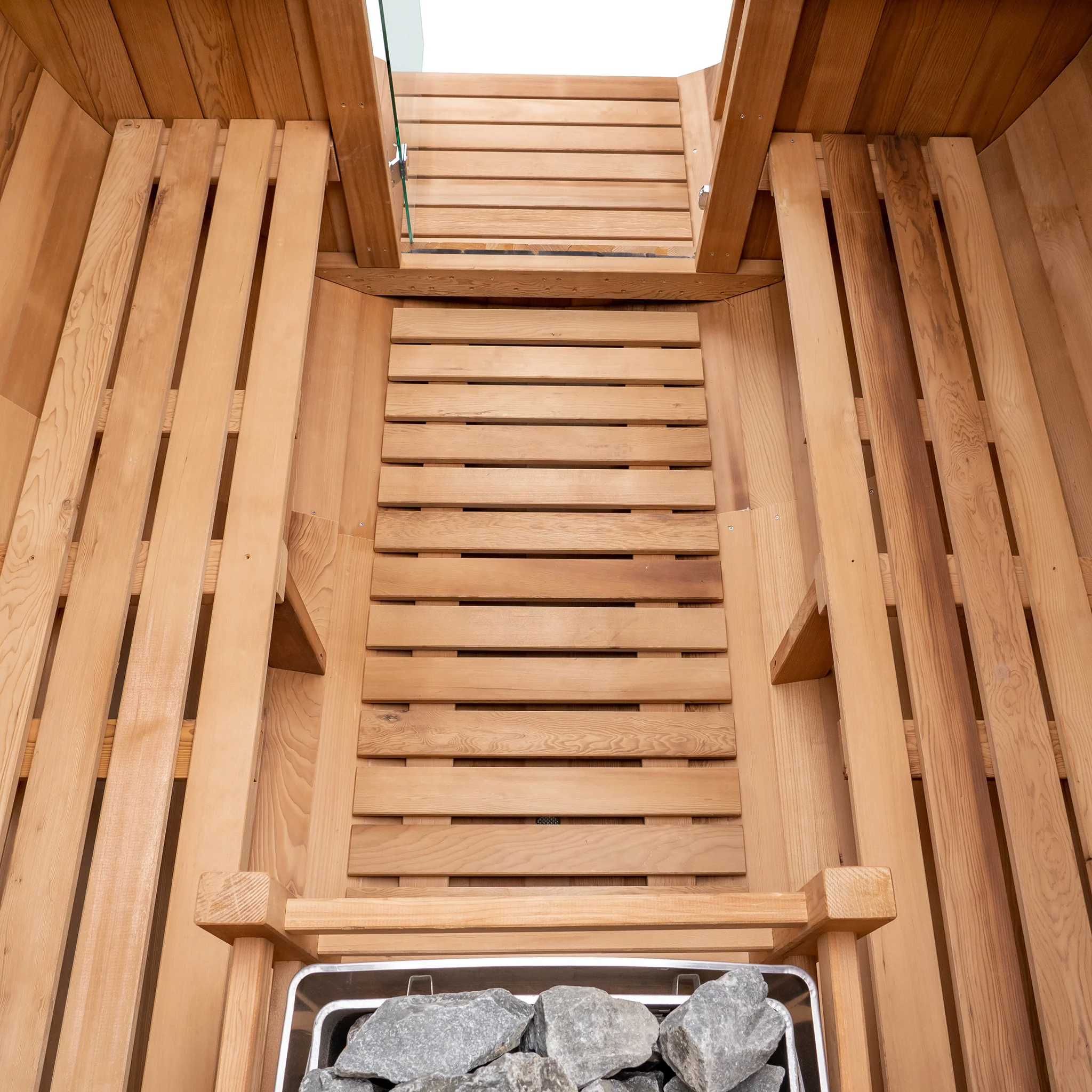 Barrel Outdoor Sauna w/ Porch - 6 Person - Image 9