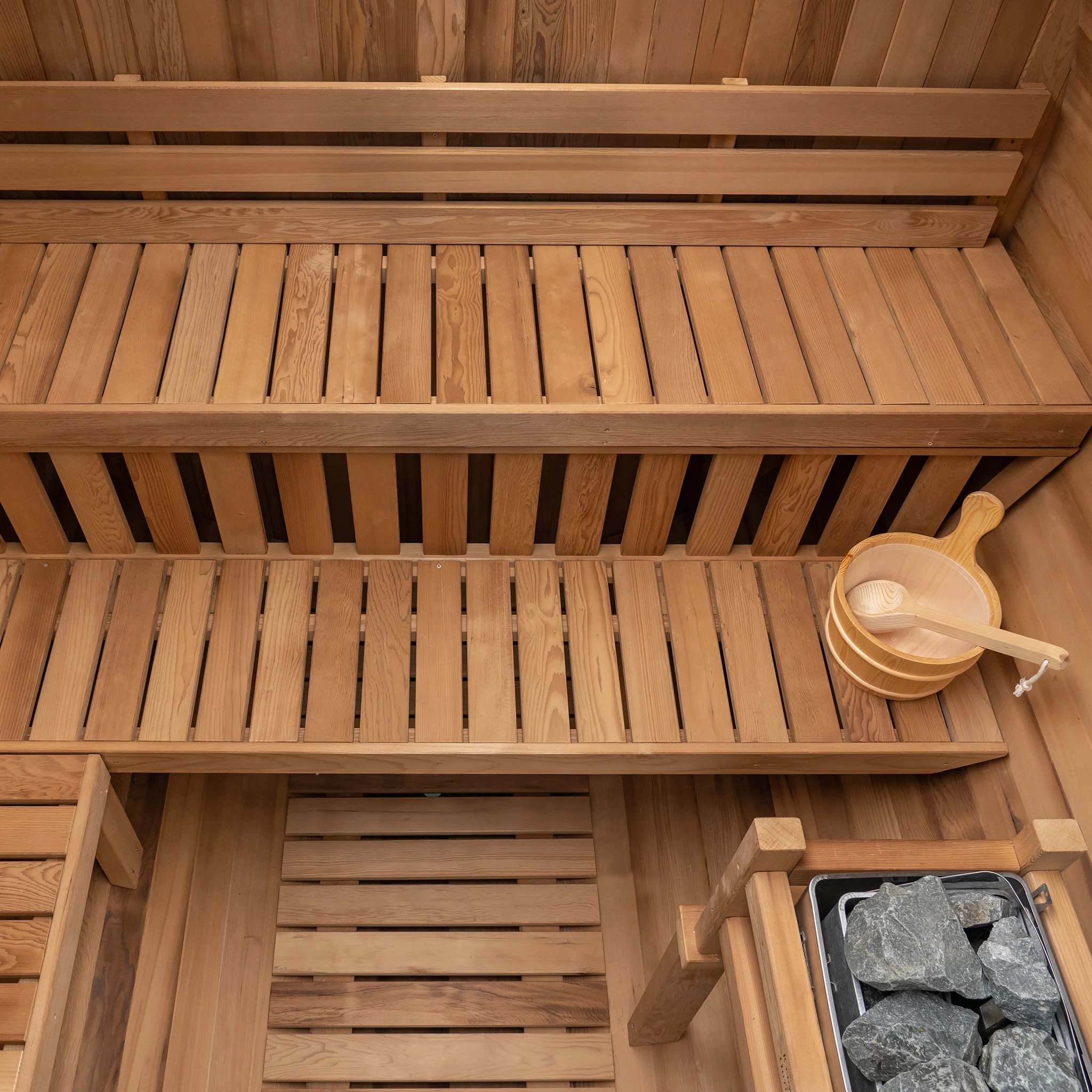 Extra-Wide Outdoor Barrel Sauna - 6 Person - Image 9