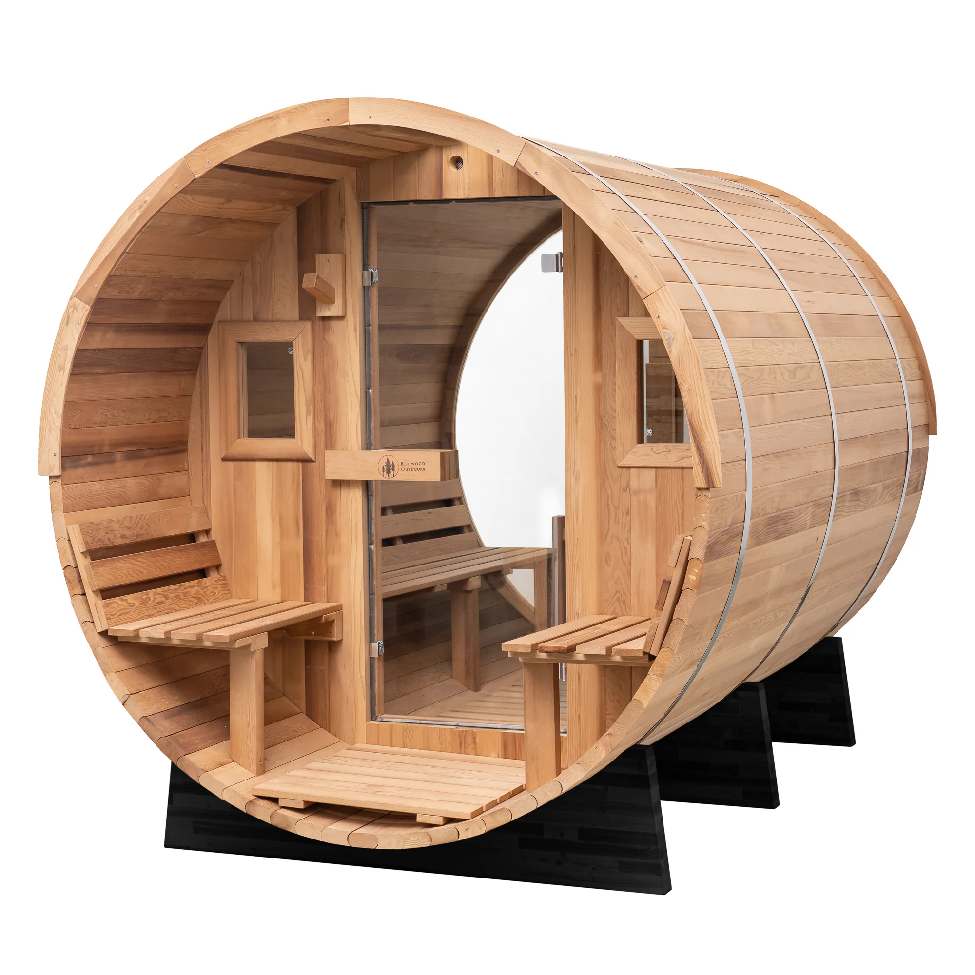 Horizon Outdoor Sauna - 6 Person w/ Porch - Image 3