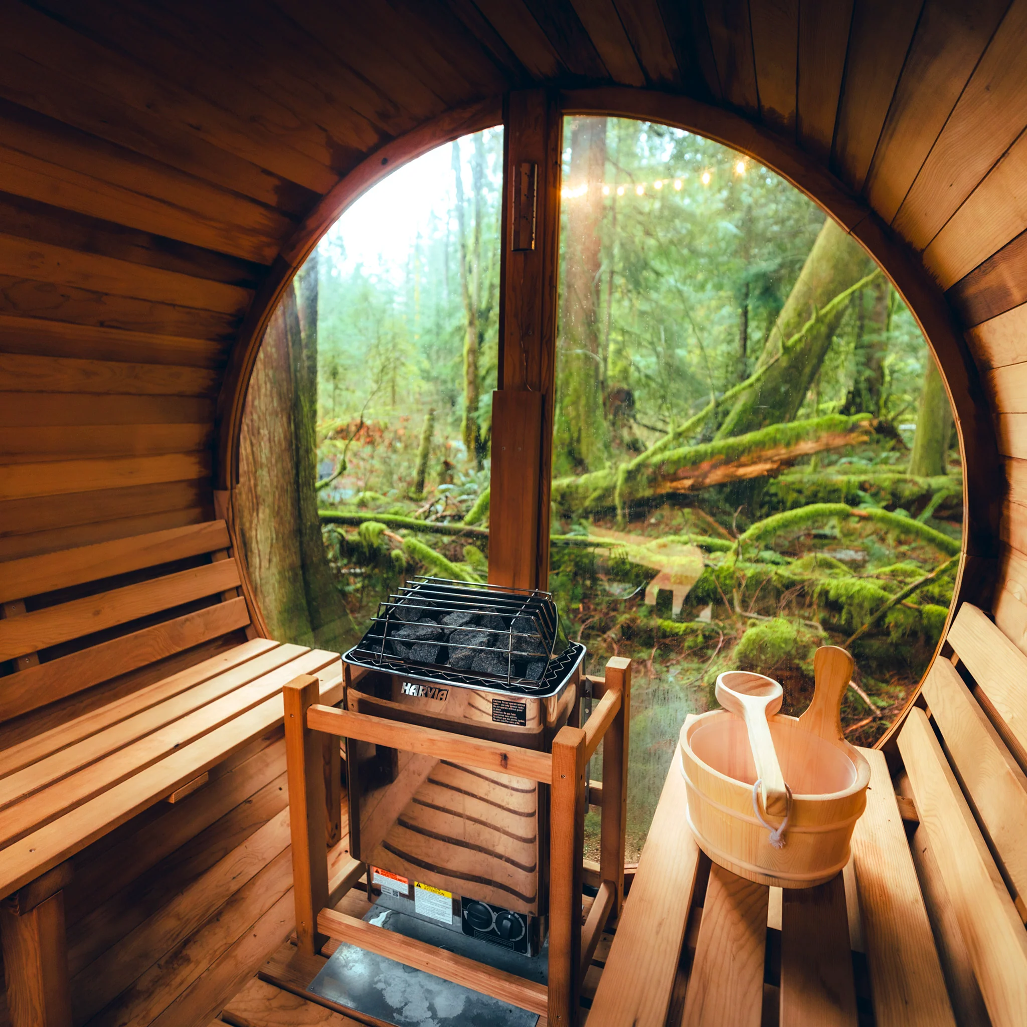 Horizon Outdoor Sauna - 6 Person w/ Porch - Image 10