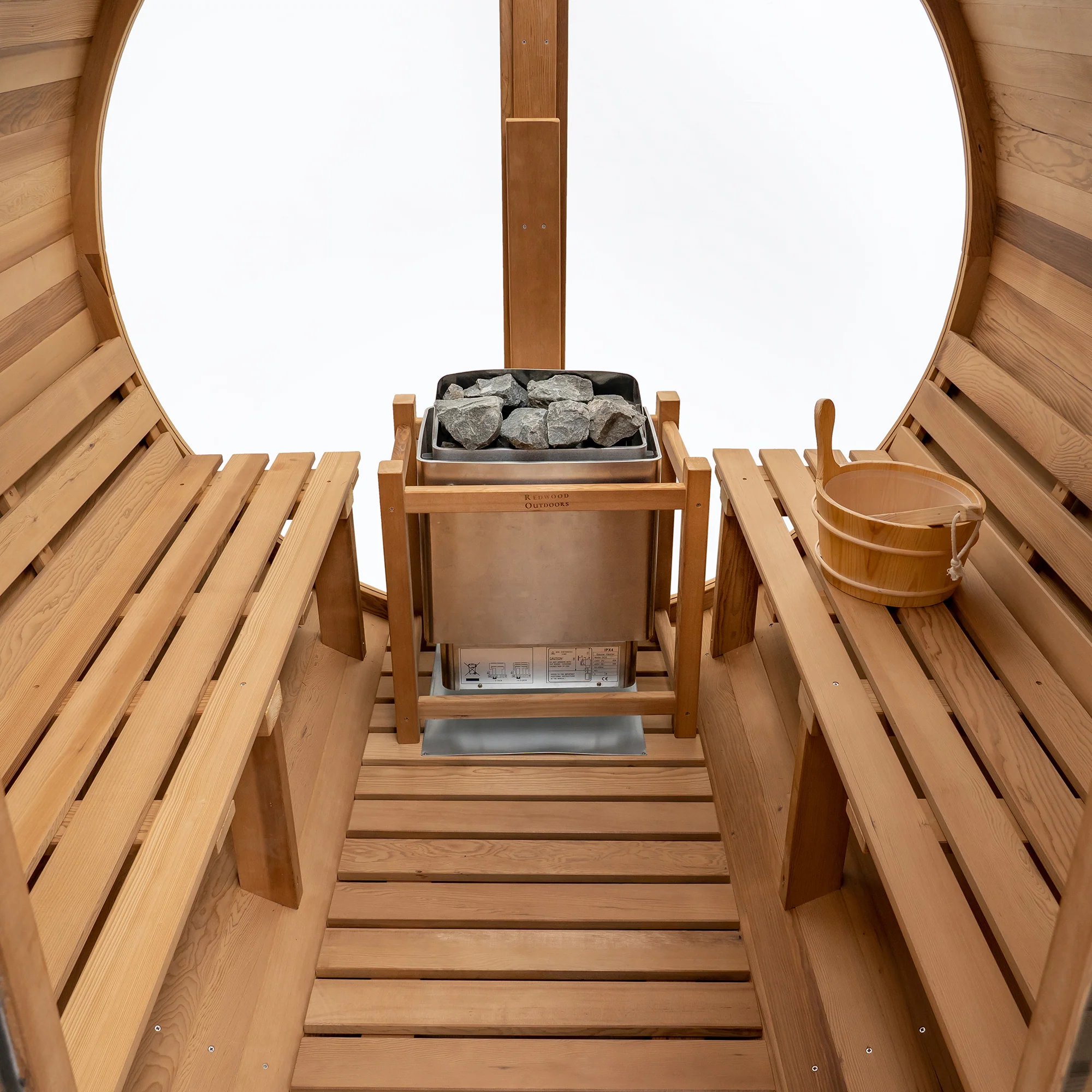 Horizon Outdoor Sauna - 6 Person w/ Porch - Image 12